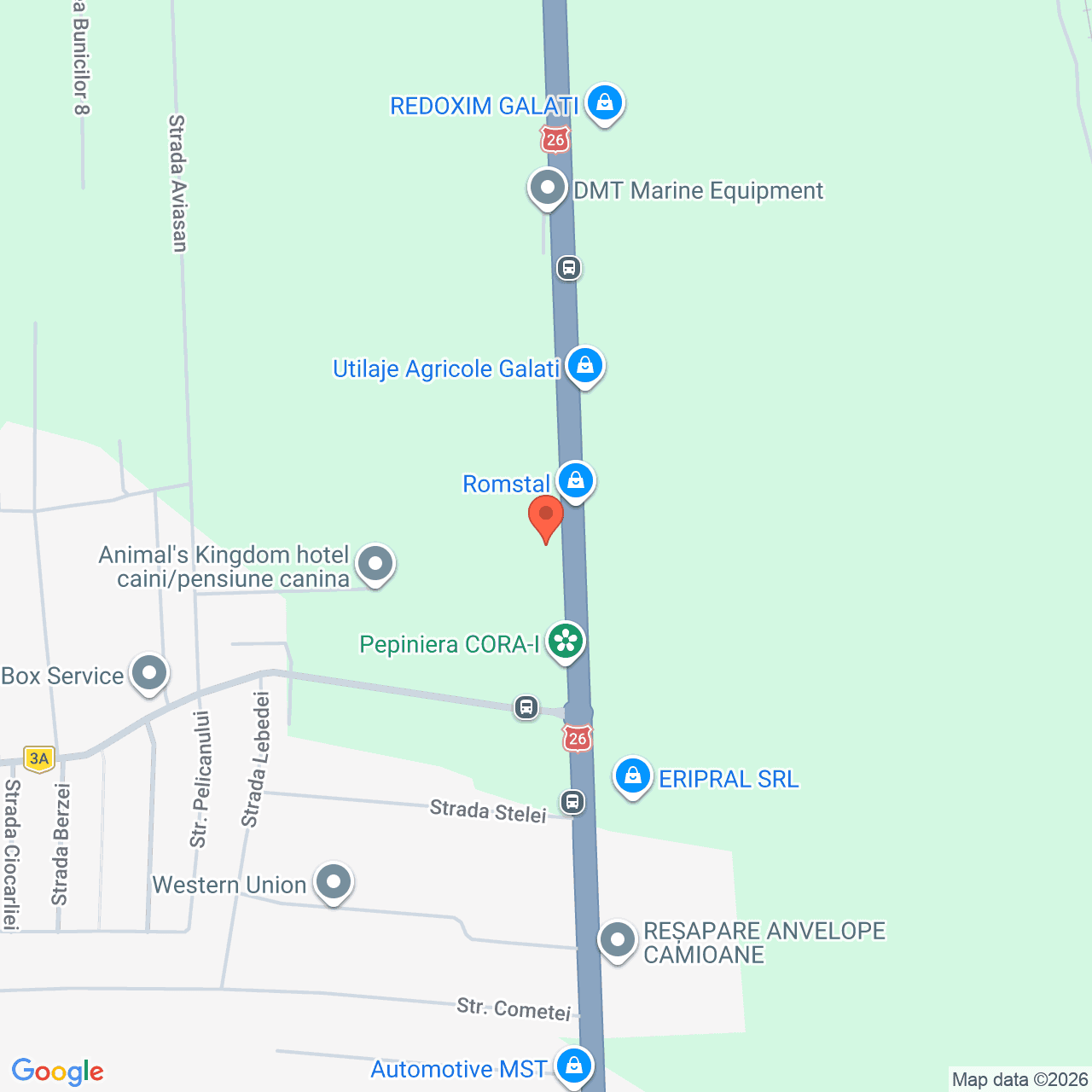Poza harta streetview, zoom 16, adresa Costi Vanatori Galati , , judetul