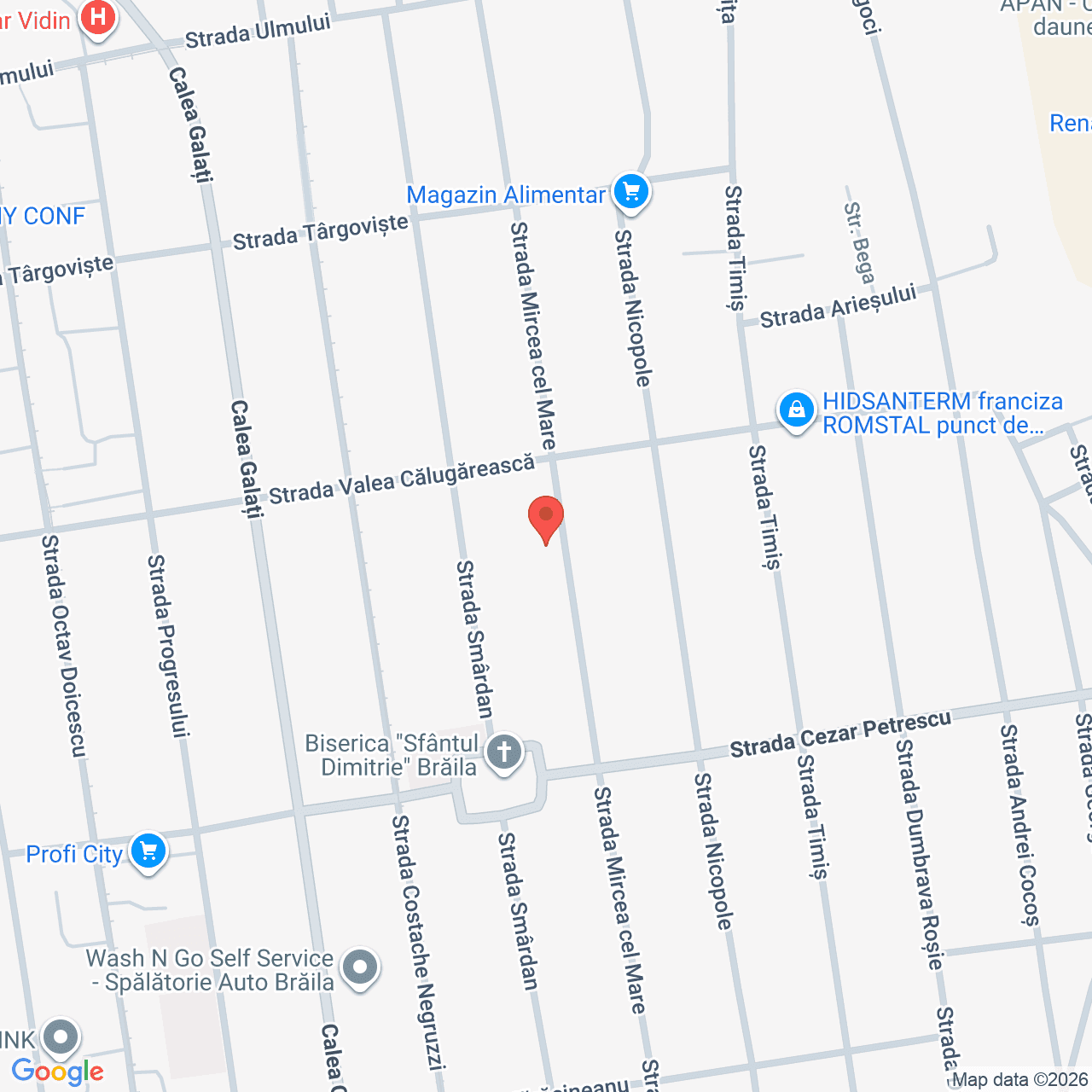 Poza harta streetview, zoom 16, adresa Braila, strada Mircea cel Mare 135-135bis, , judetul