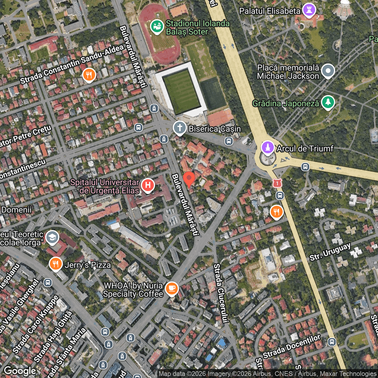 Poza harta hybrid, zoom 16, adresa București, Bld. Mărăști, Nr. 14, , judetul