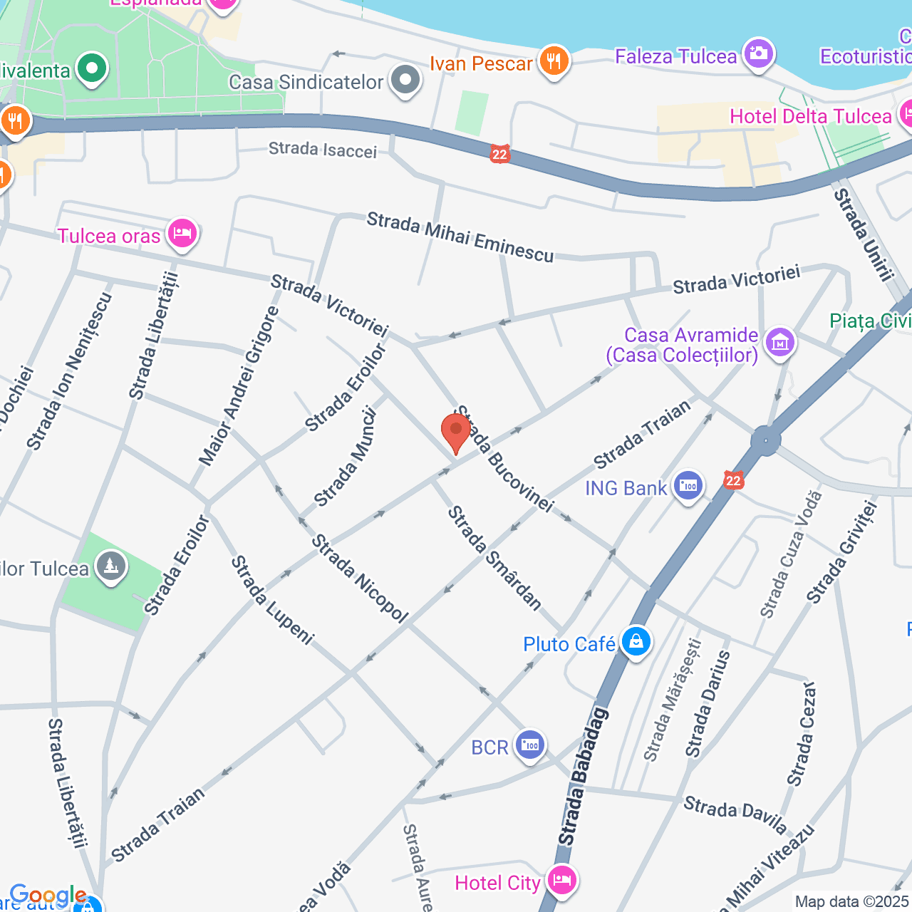 Poza harta streetview, zoom 16, adresa strada Trandafirilor nr. 26 Tulcea, , judetul