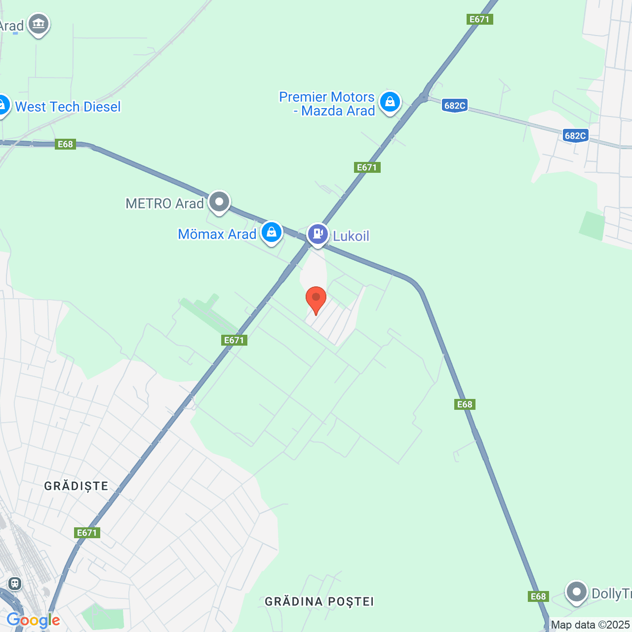 Poza harta streetview, zoom 14, adresa Arad, strada Augustus nr.13, , judetul