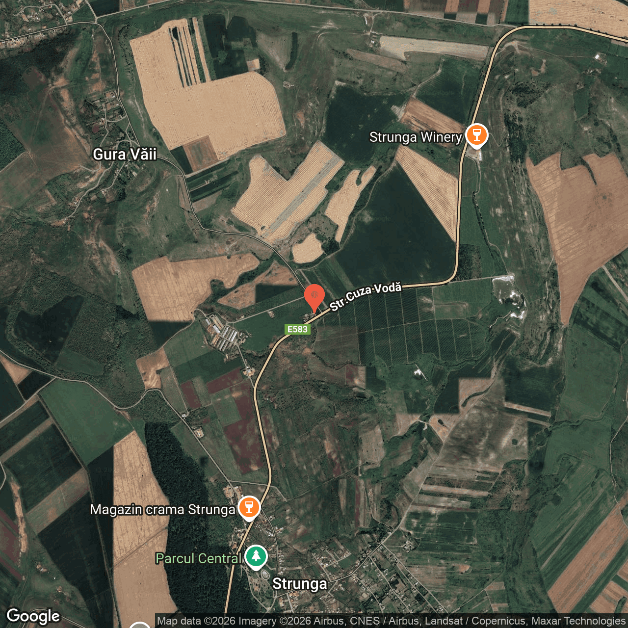 Poza harta hybrid, zoom 14, adresa Strunga, jud. Iași, , judetul