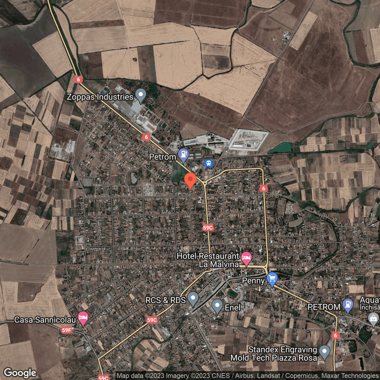 Poza harta hybrid, zoom 14, adresa Sânicolau Mare, , judetul