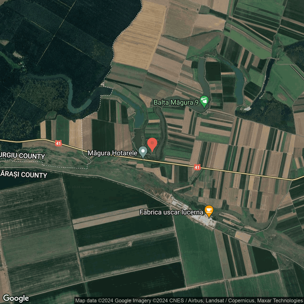 Poza harta hybrid, zoom 14, adresa Cascioarele, , judetul