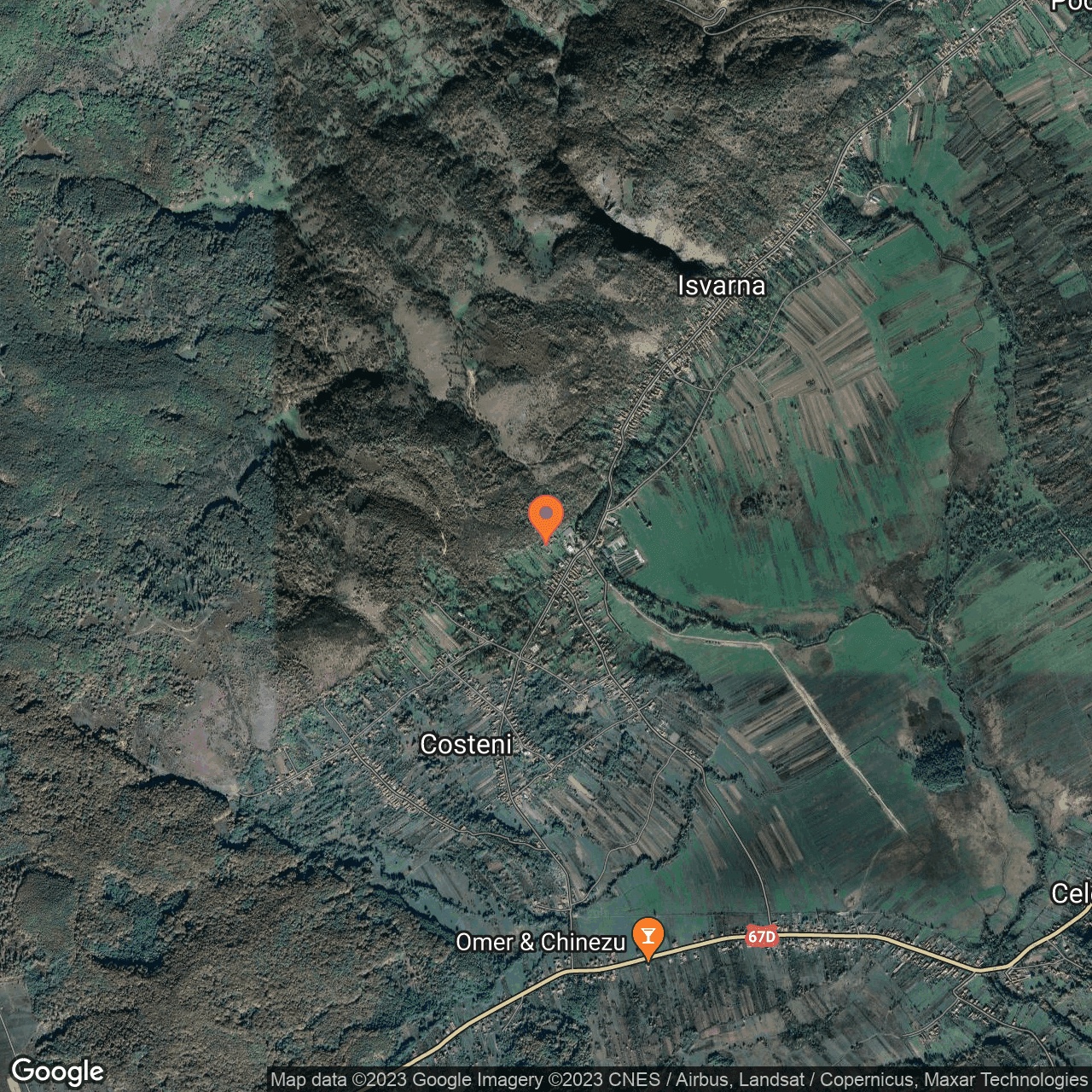 Poza harta hybrid, zoom 14, adresa Costeni Tismana, , judetul