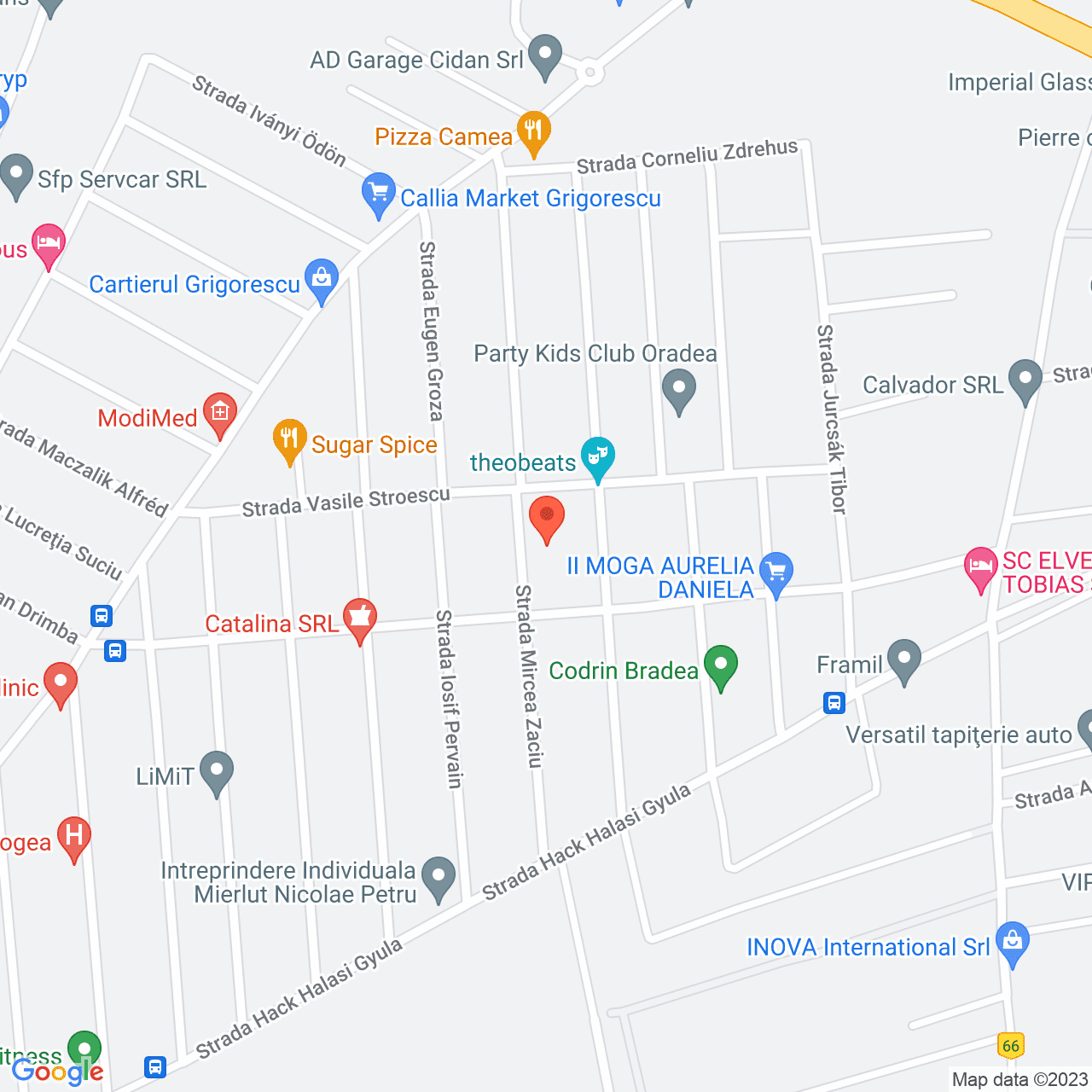 Poza harta streetview, zoom 16, adresa Oradea str. Mircea Zaciu, nr. 31, , judetul