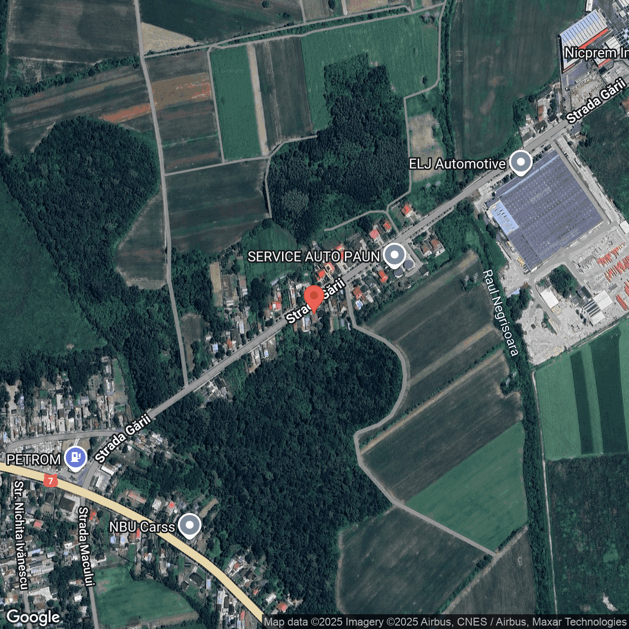 Poza harta hybrid, zoom 16, adresa strada Garii Titu Dambovita, , judetul