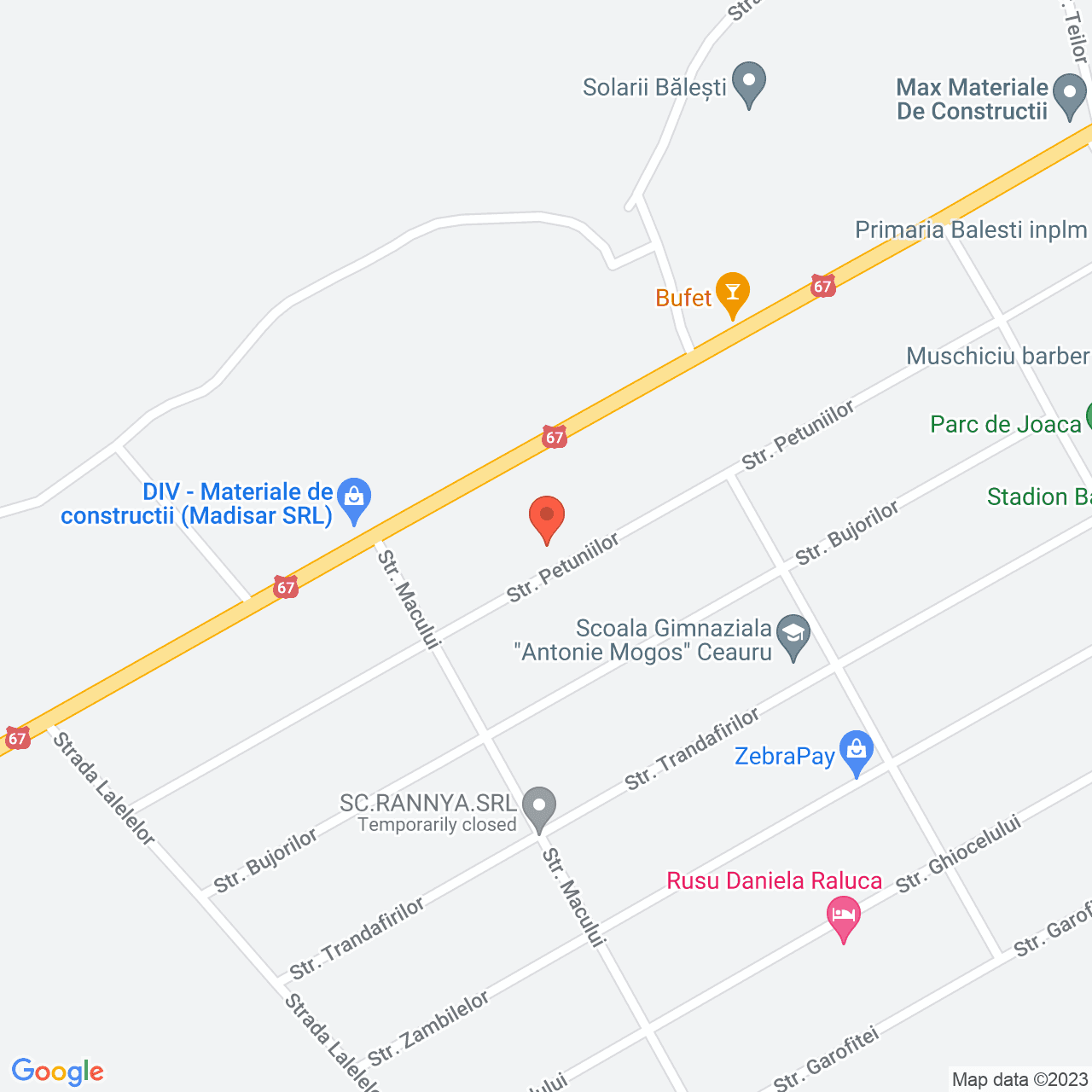 Poza harta streetview, zoom 16, adresa Cauru Gorj, , judetul