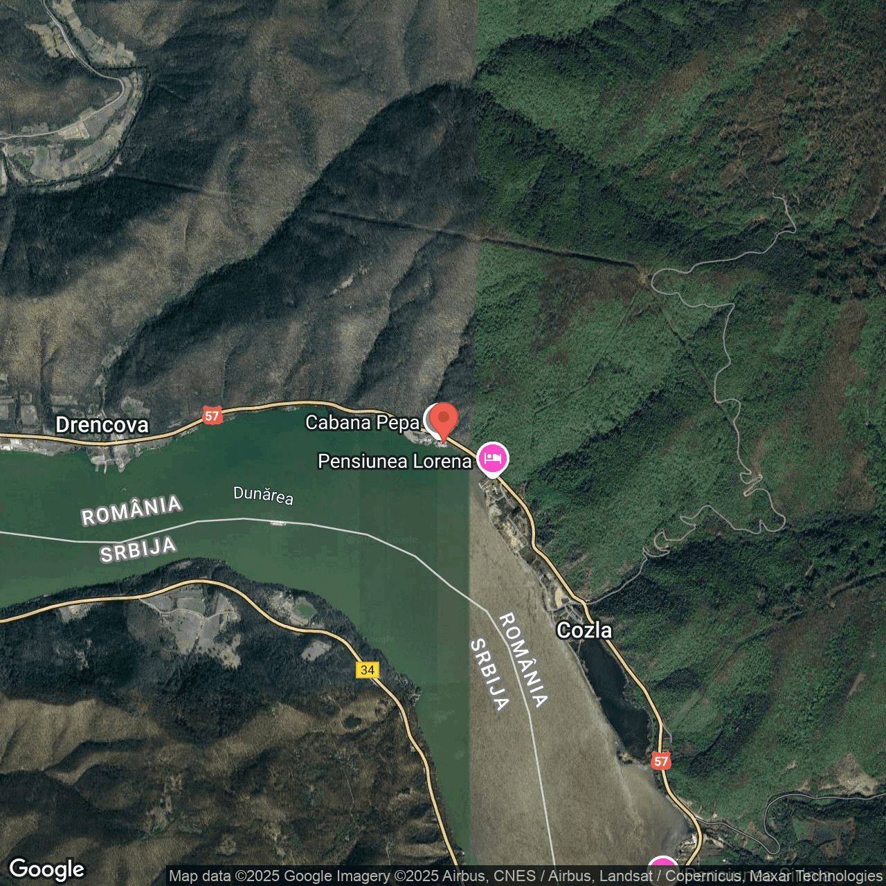 Poza harta hybrid, zoom 14, adresa Berzeasca, , judetul