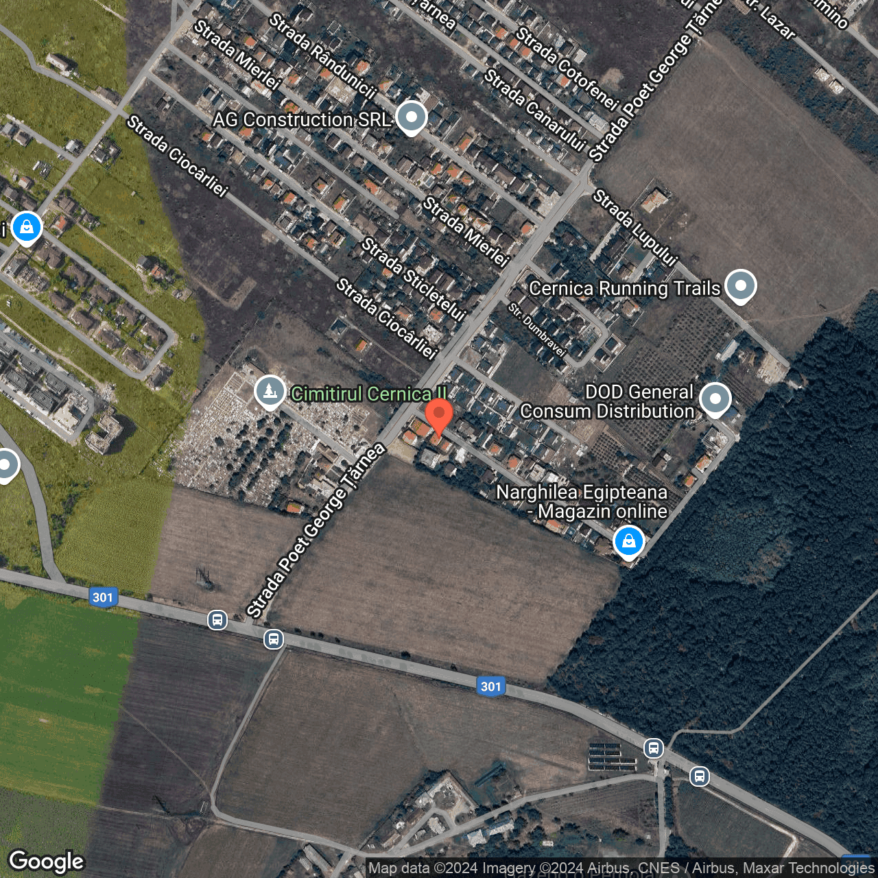 Poza harta hybrid, zoom 16, adresa Pantelimon, , judetul