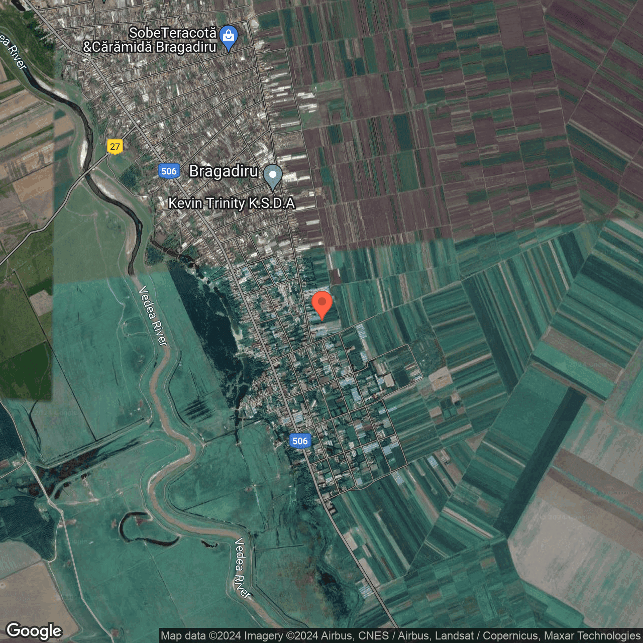 Poza harta hybrid, zoom 14, adresa Bragadiru judet Teleorman, , judetul