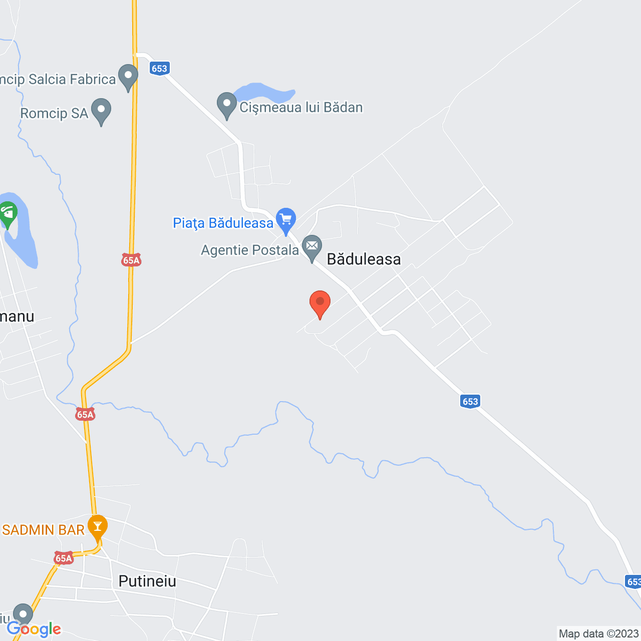 Poza harta streetview, zoom 14, adresa Baduleasa, , judetul