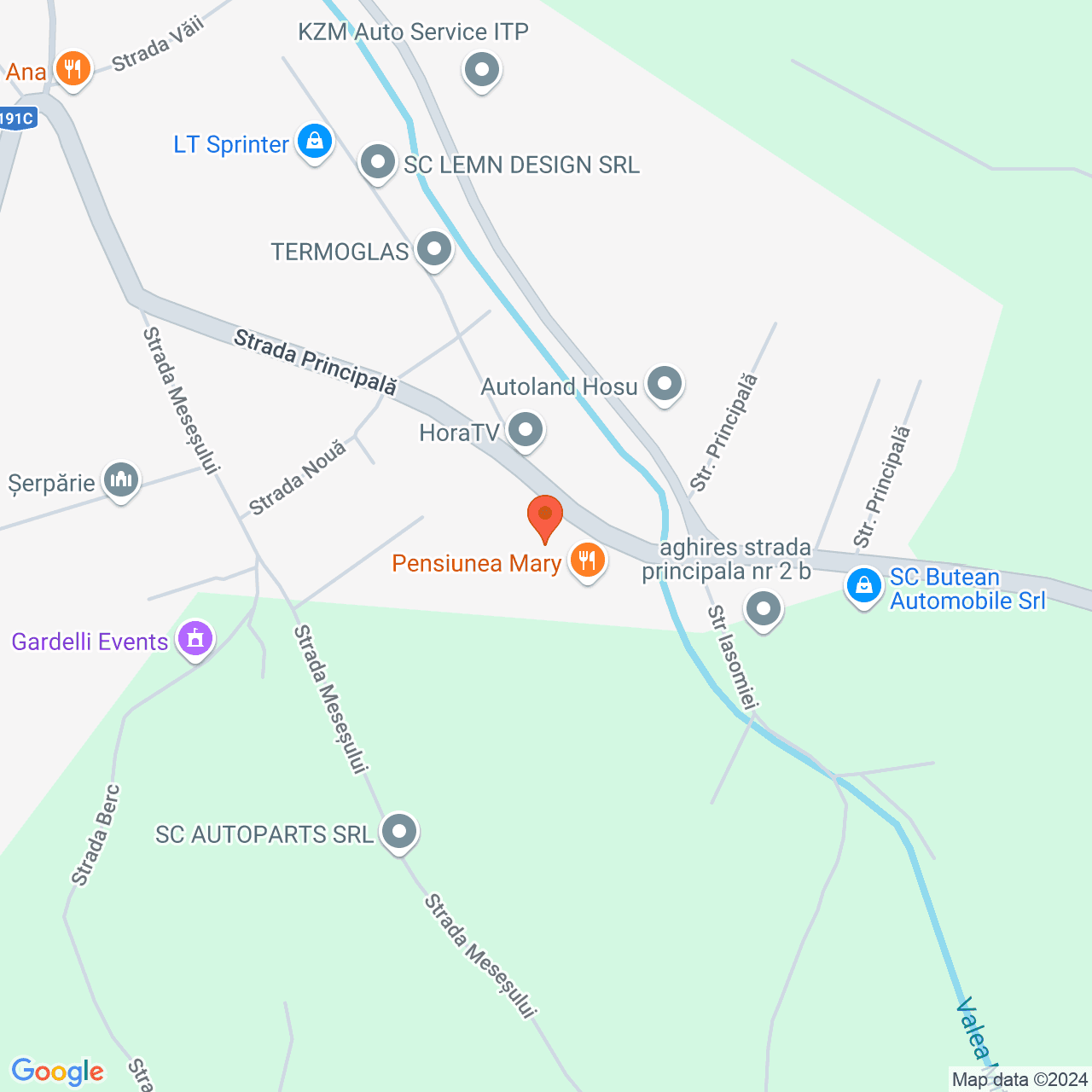 Poza harta streetview, zoom 16, adresa Aghires, nr. 2B, com. Mesesenii de Jos, jud. Salaj, , judetul