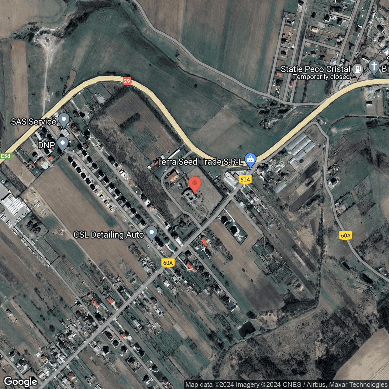 Poza harta hybrid, zoom 16, adresa Curtesti Botosani, , judetul