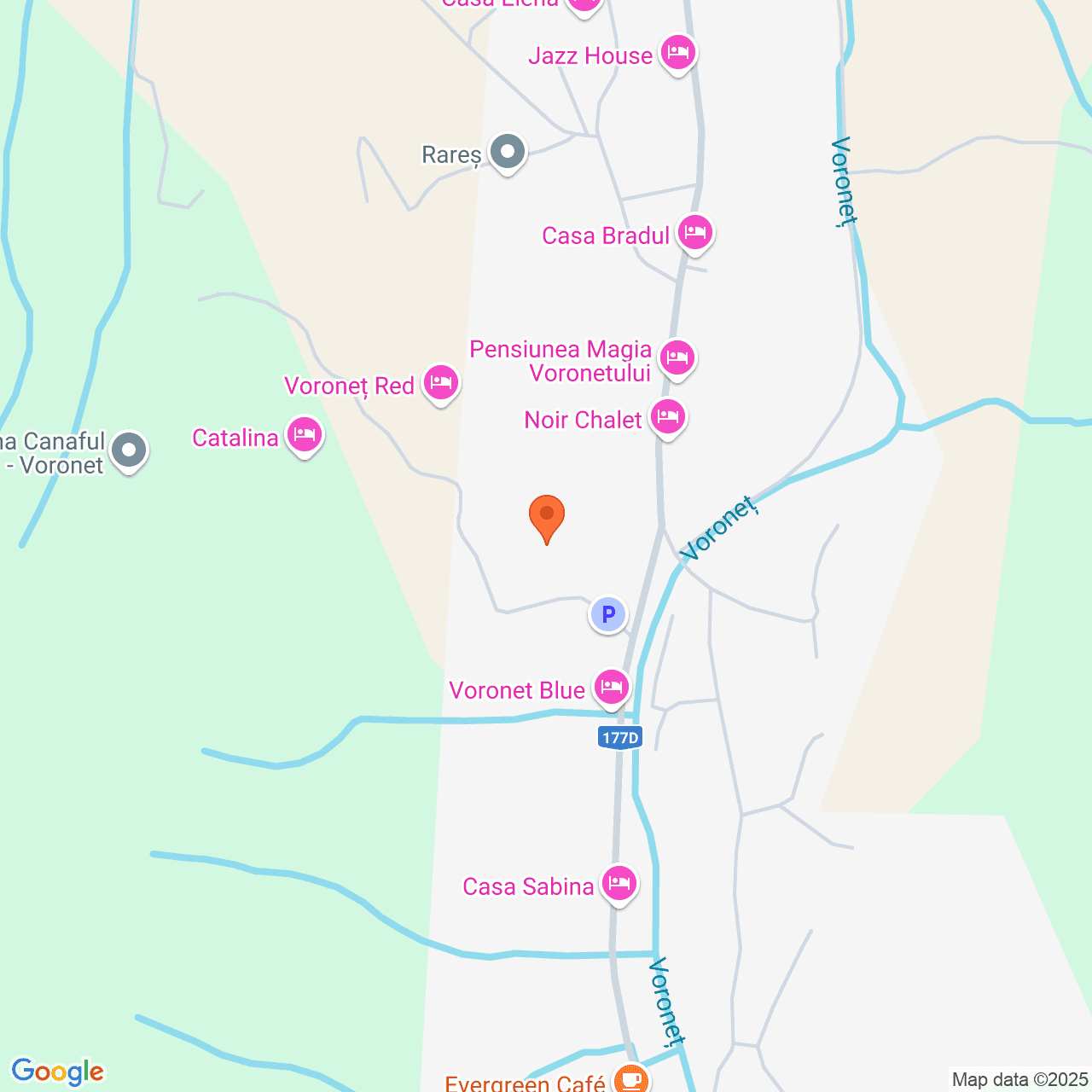 Poza harta streetview, zoom 16, adresa Voroneţ – Gura Humorului, jud. Suceava, , judetul