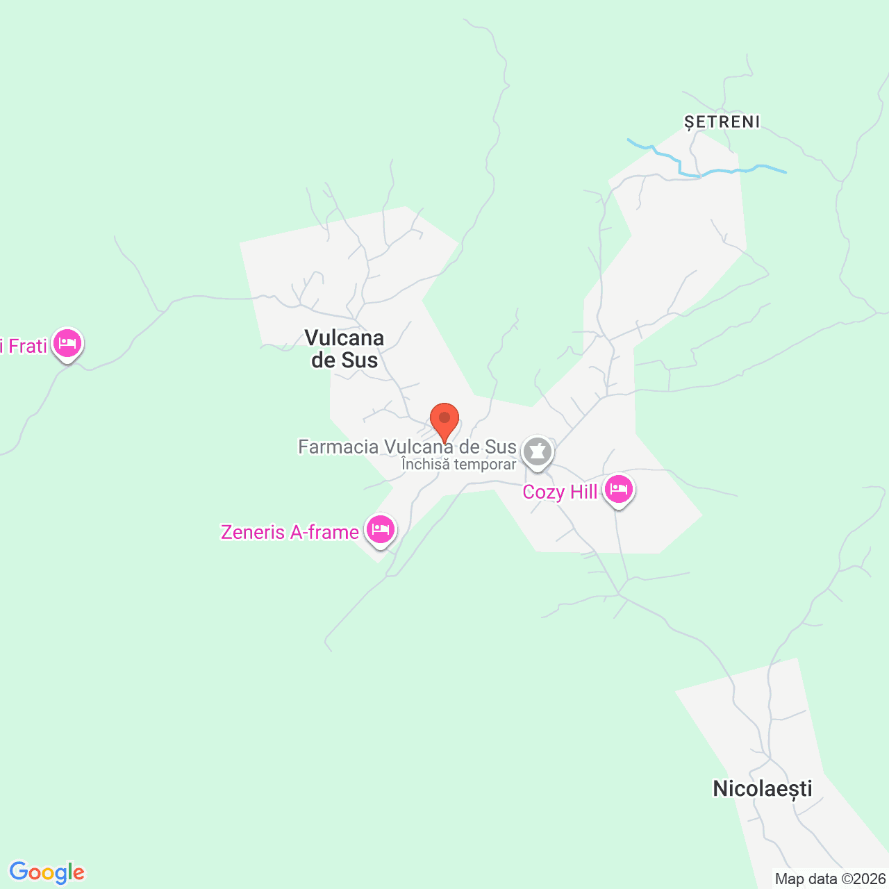 Poza harta streetview, zoom 14, adresa Vulcana de Sus, Judet Dambovita, , judetul