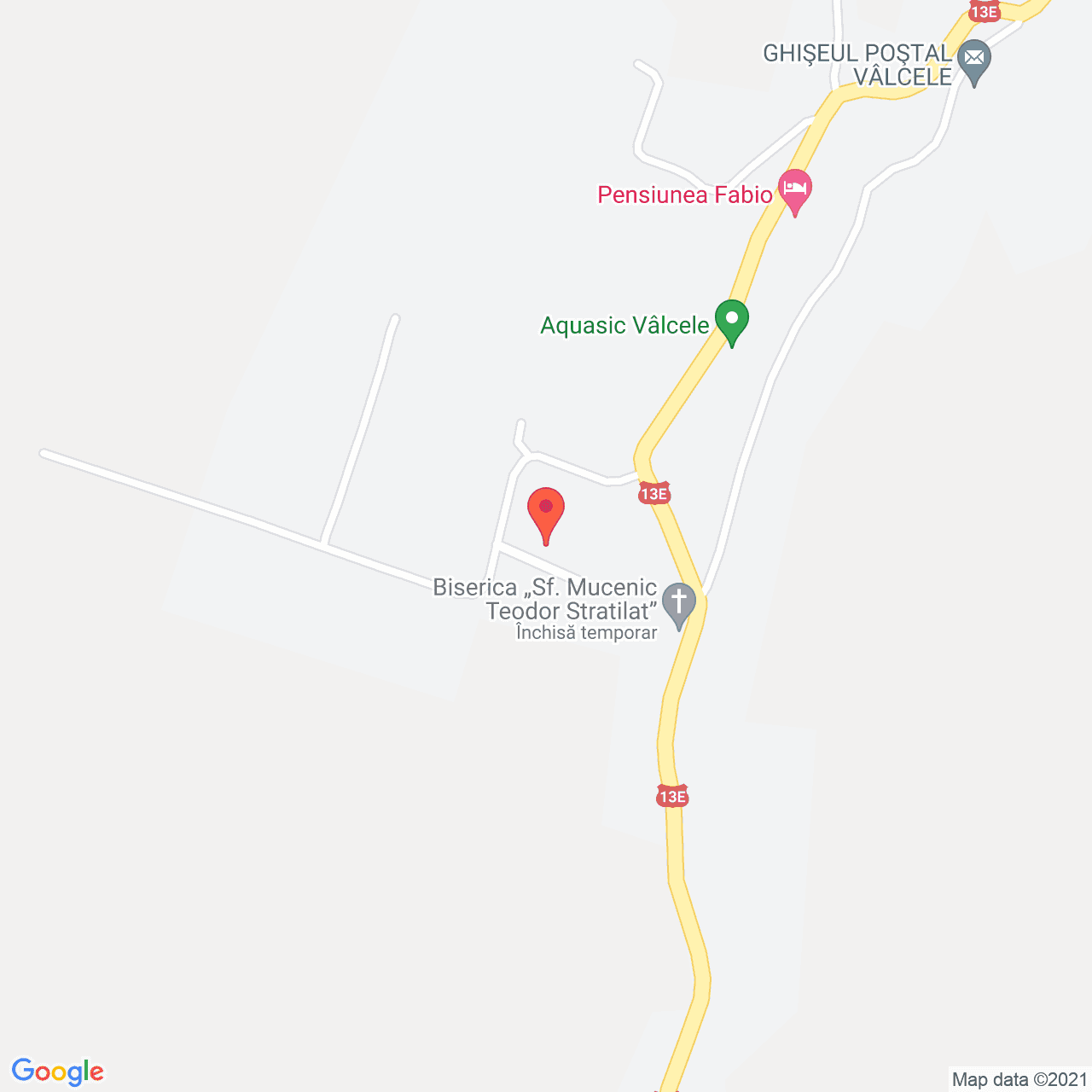 Poza harta streetview, zoom 16, adresa Valcele, judetul Covasna