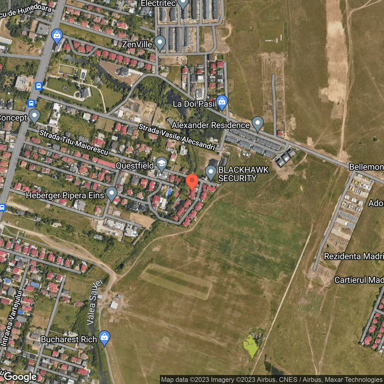 Poza harta hybrid, zoom 16, adresa Voluntari, str. Titu Maiorescu, nr. 34, , judetul