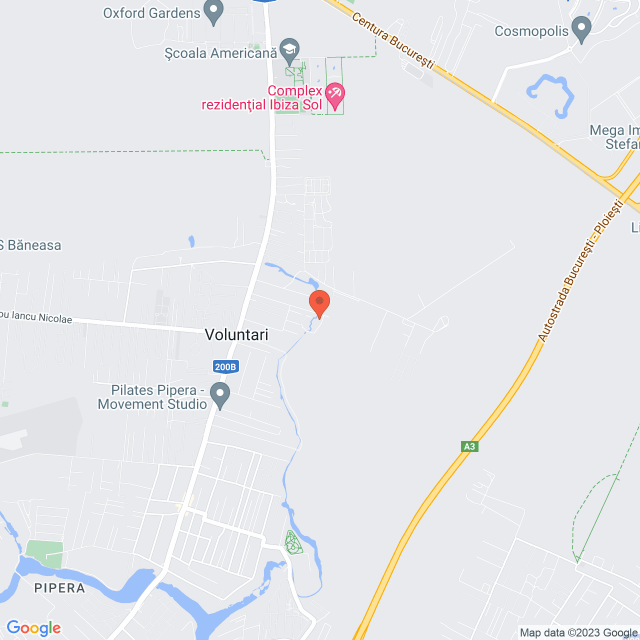 Poza harta streetview, zoom 14, adresa Voluntari, str. Titu Maiorescu, nr. 34, , judetul