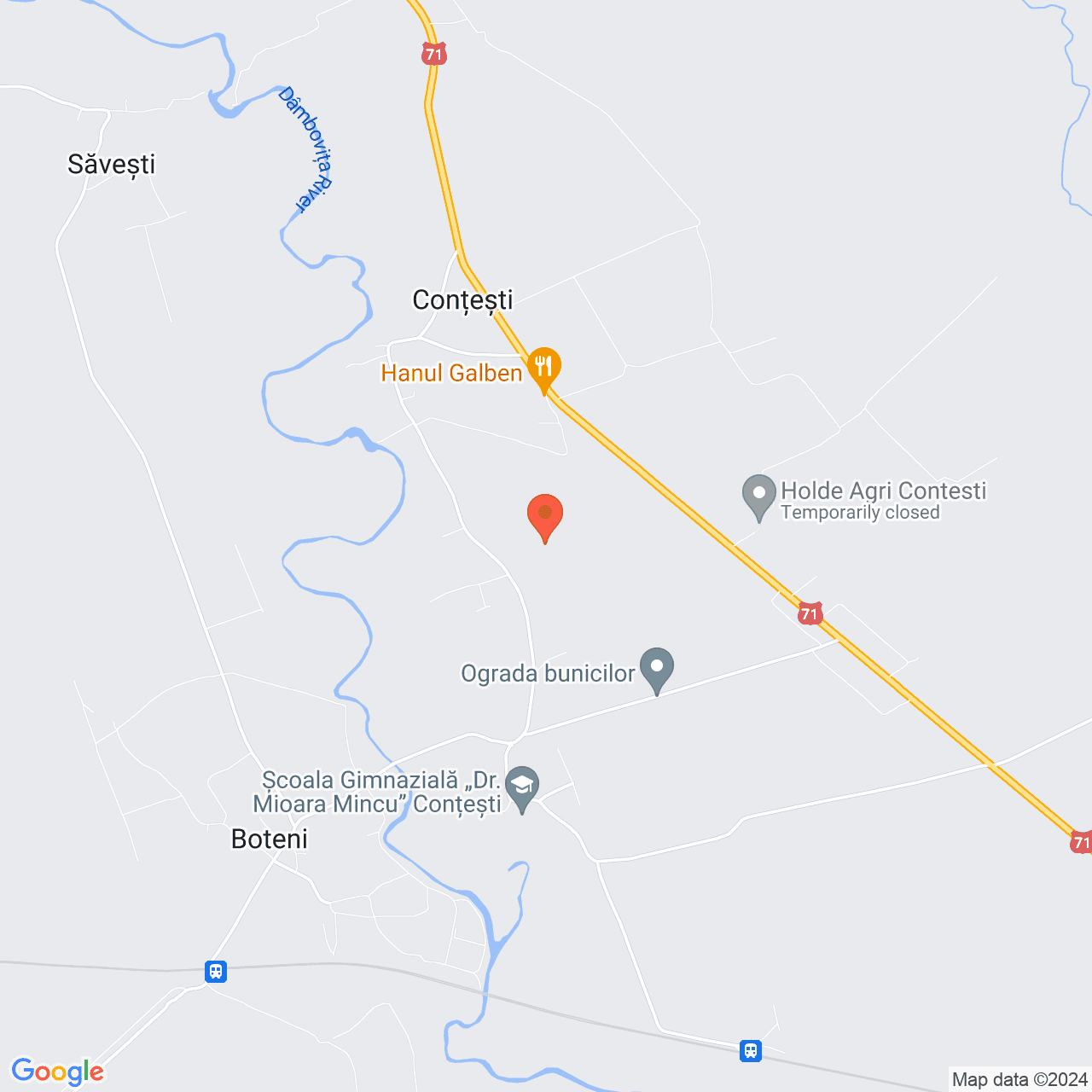 Poza harta streetview, zoom 14, adresa Contesti Dambovita, , judetul