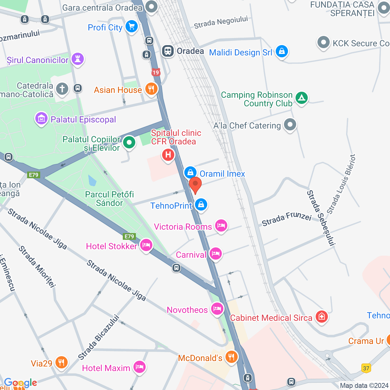 Poza harta streetview, zoom 16, adresa Oradea str. Republicii, nr. 73, , judetul