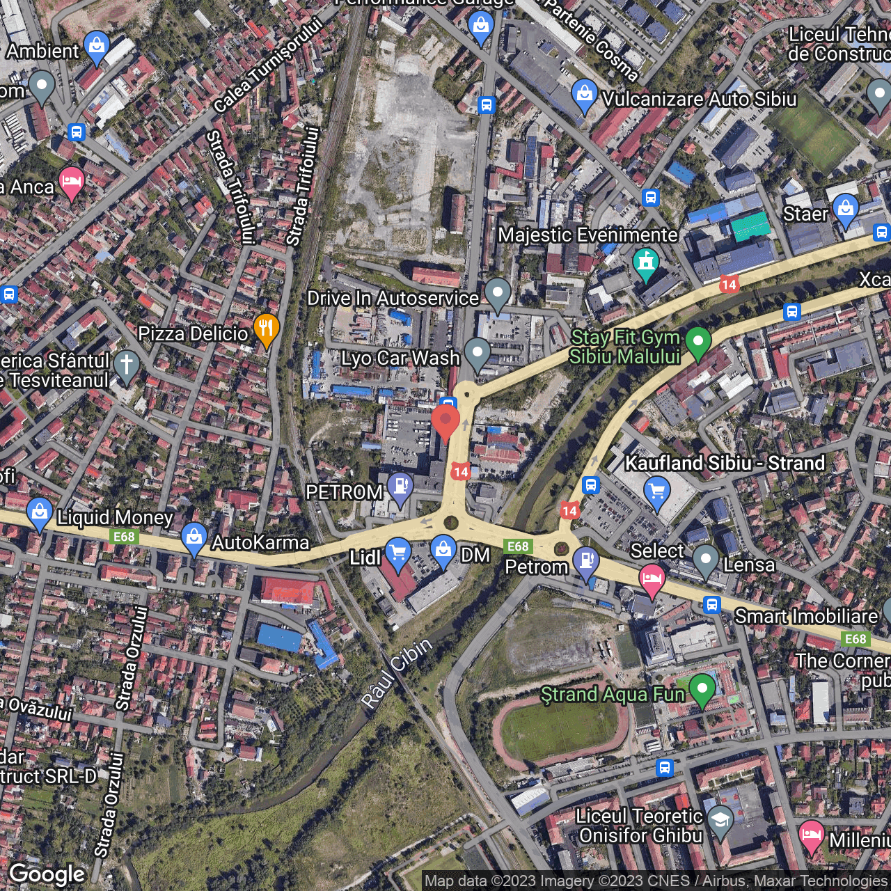 Poza harta hybrid, zoom 16, adresa Autogării 1, , judetul