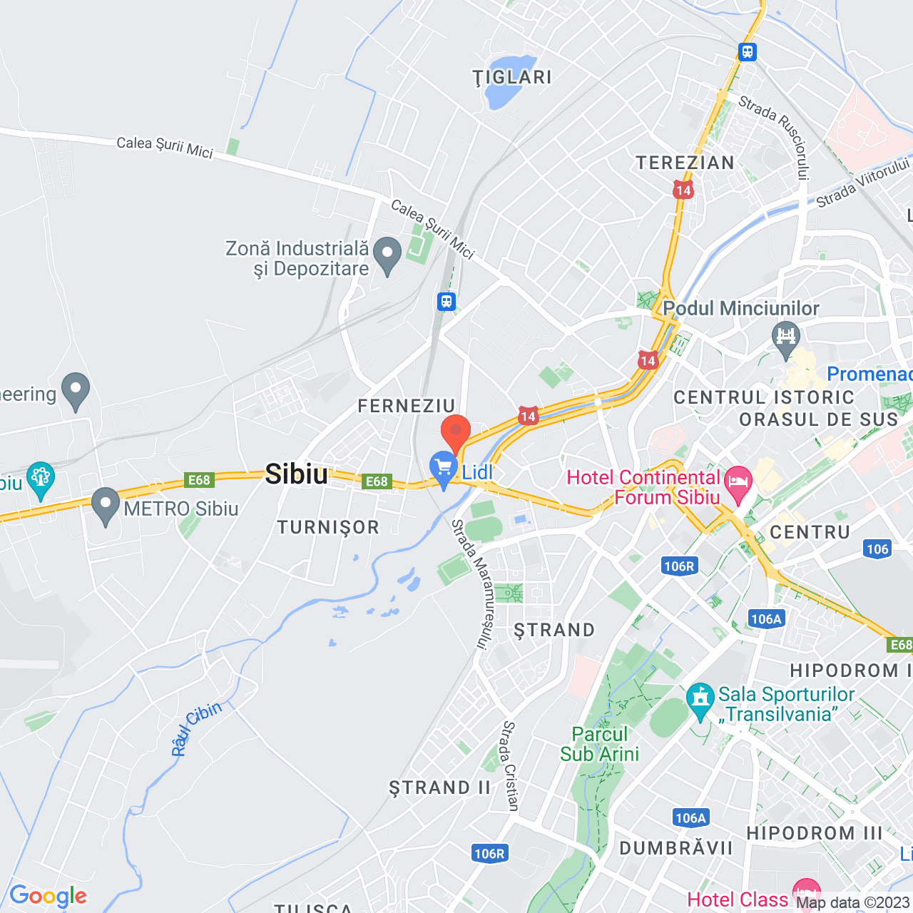 Poza harta streetview, zoom 14, adresa Autogării 1, , judetul