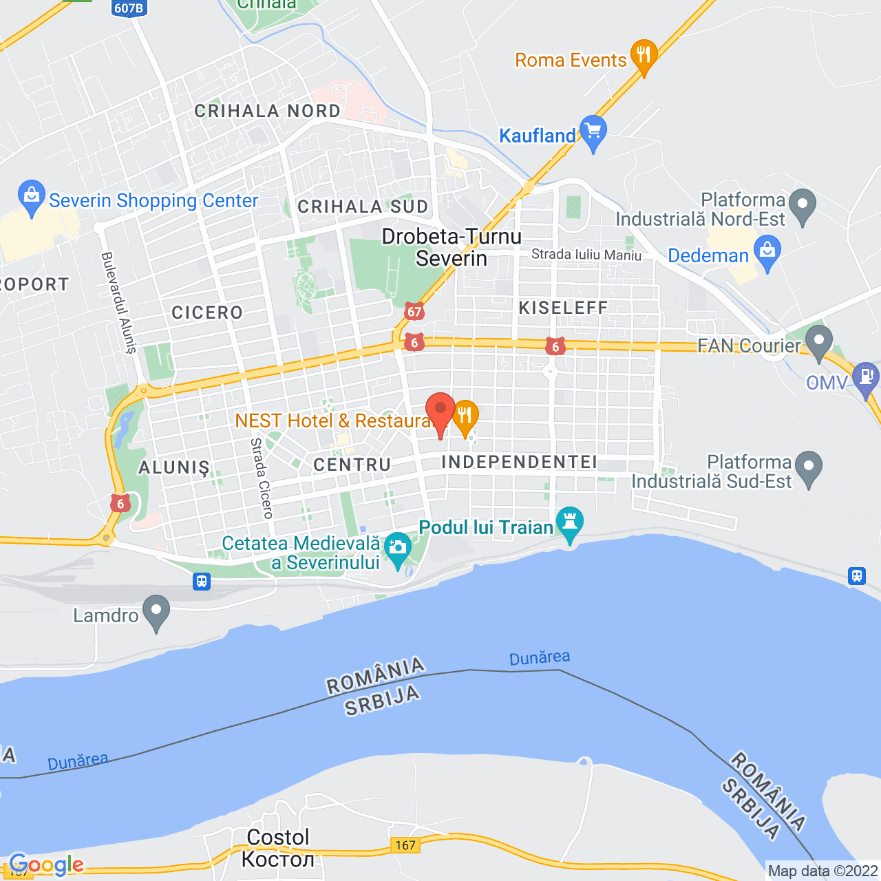 Poza harta streetview, zoom 14, adresa Matei Vasilescu nr.12, Drobeta-Turnu Severin, judetul Mehedinti