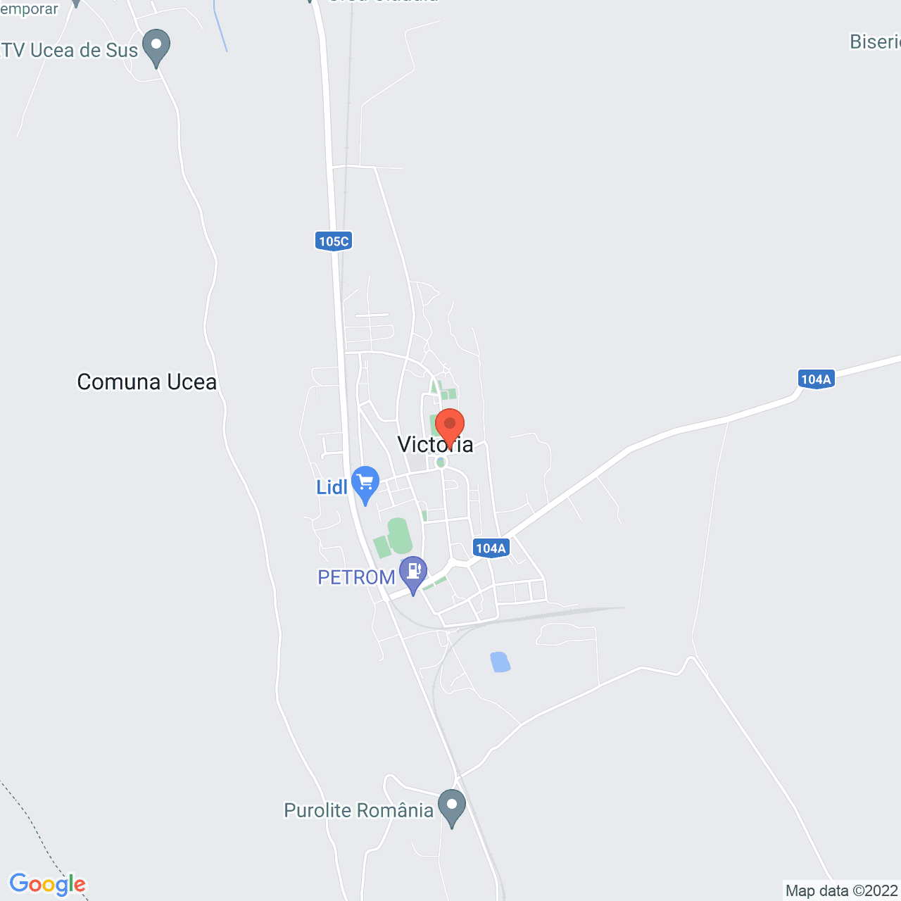Poza harta streetview, zoom 14, adresa Victoria, judetul Brasov