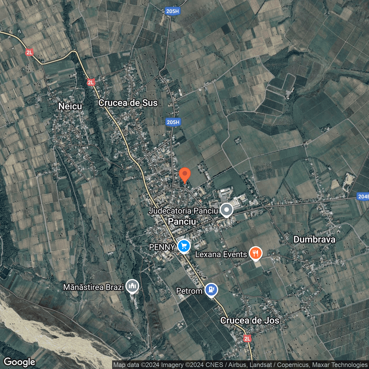 Poza harta hybrid, zoom 14, adresa Panciu, str. Mihail Kogâlniceanu, nr. 24, , judetul