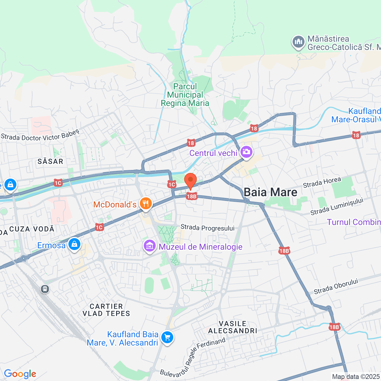Poza harta streetview, zoom 14, adresa Baia Mare, Piata Revolutiei nr. 1, , judetul