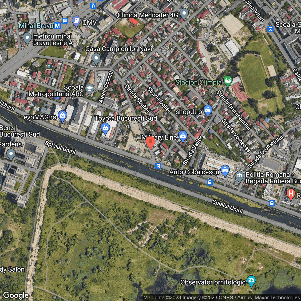 Poza harta hybrid, zoom 16, adresa Bucuresti, sect. 3, Str. Chiciurei, nr. 39, , judetul