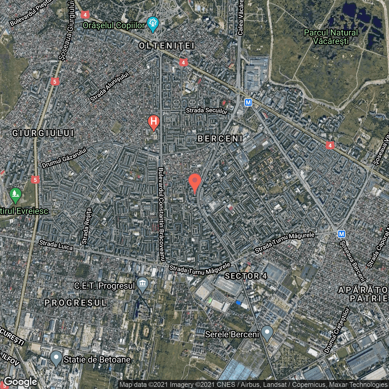 Poza harta hybrid, zoom 14, adresa Obregia Alexandru 18, Bucuresti, judetul Bucuresti Ilfov