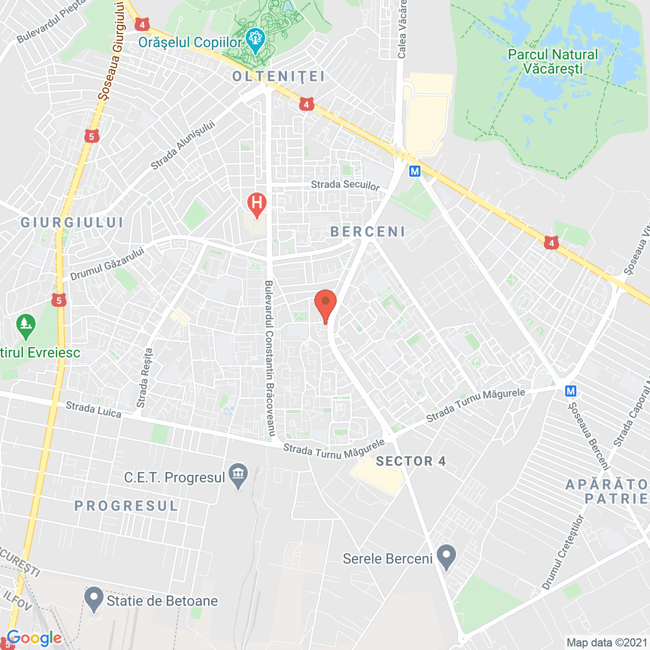 Poza harta streetview, zoom 14, adresa Obregia Alexandru 18, Bucuresti, judetul Bucuresti Ilfov