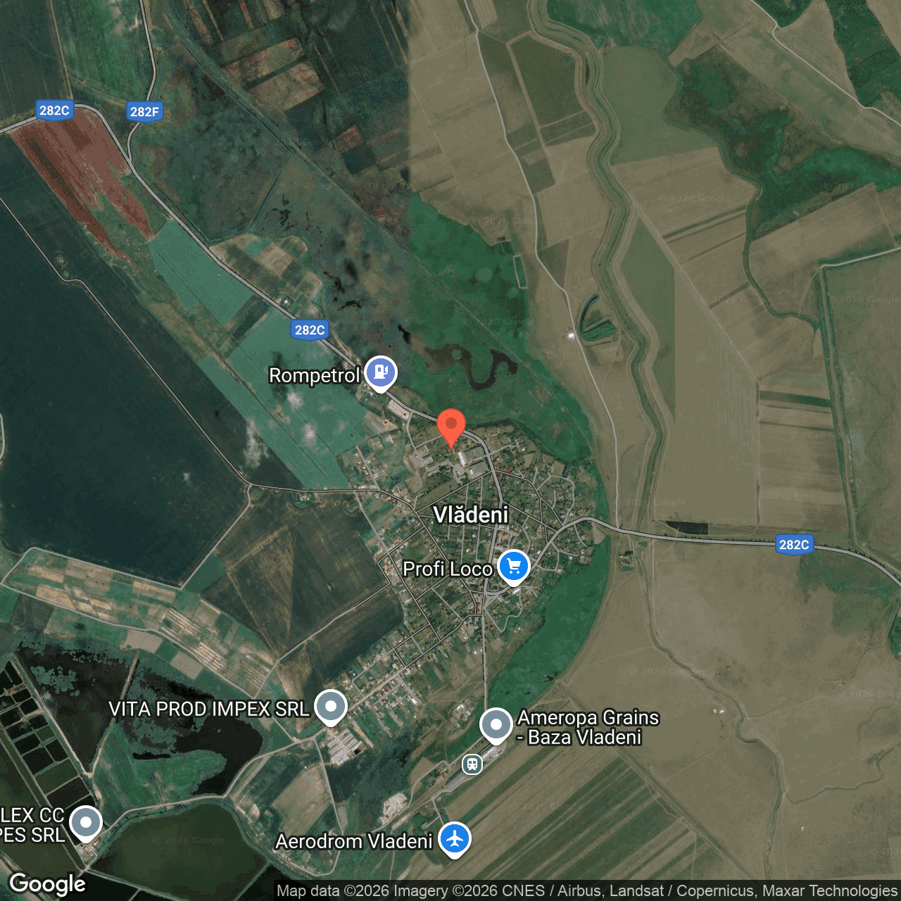 Poza harta hybrid, zoom 14, adresa Vladeni Iasi, , judetul