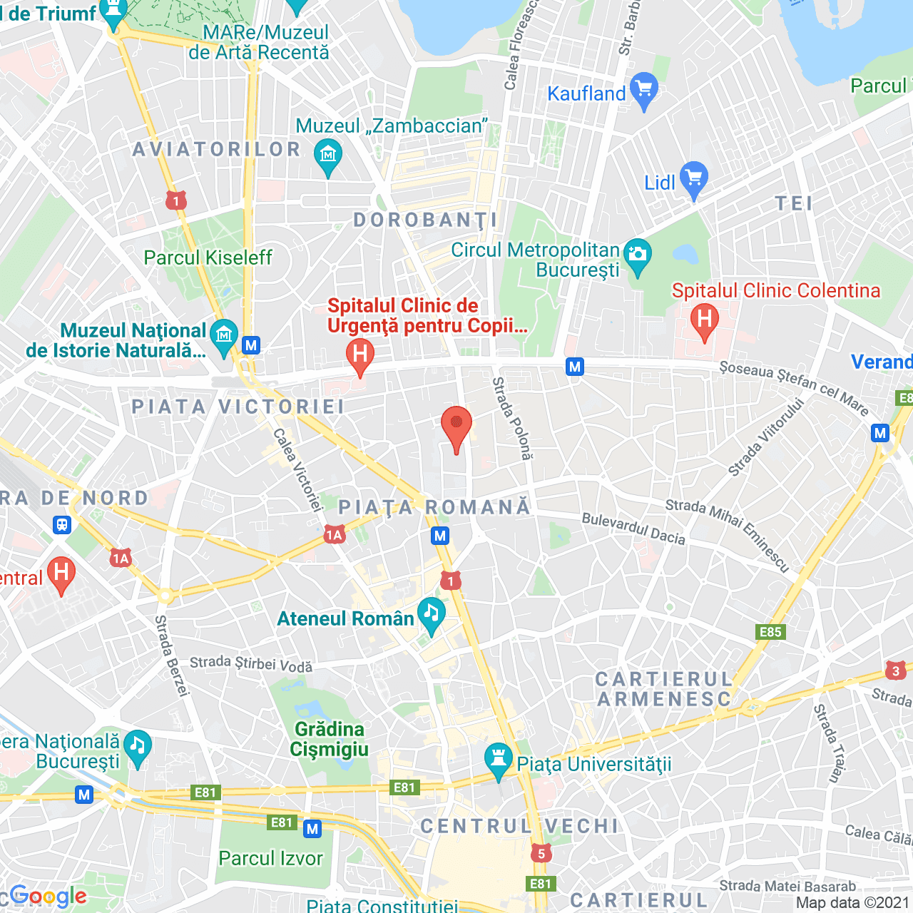 Poza harta streetview, zoom 14, adresa Calea Dorobanti 39, Bucuresti, judetul Bucuresti Ilfov