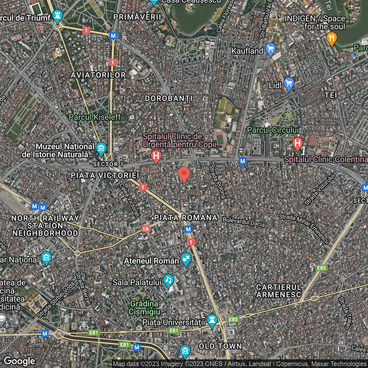 Poza harta hybrid, zoom 14, adresa str. Ion Slatineanu, nr.12 Bucuresti, , judetul