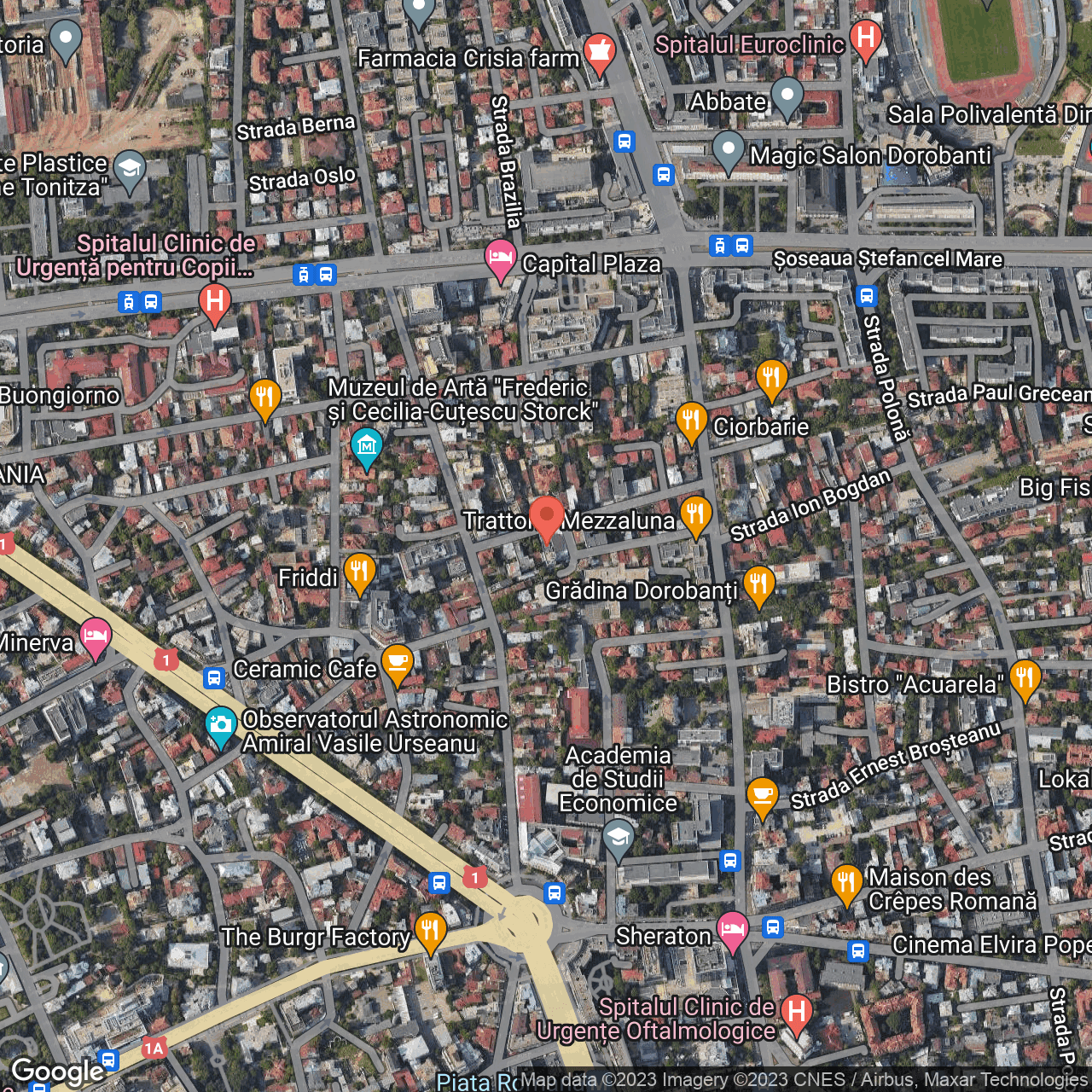 Poza harta hybrid, zoom 16, adresa str. Ion Slatineanu, nr.12 Bucuresti, , judetul