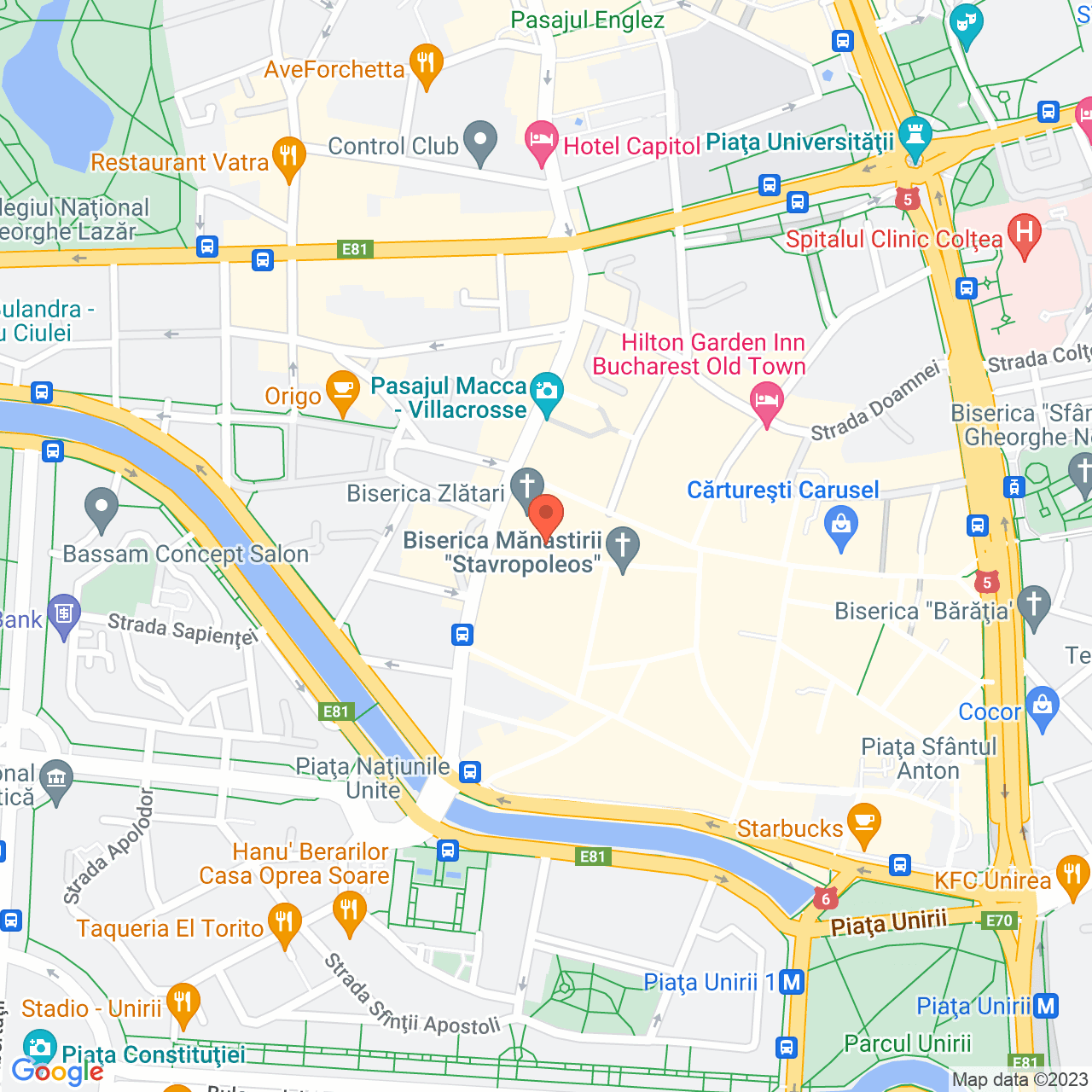 Poza harta streetview, zoom 16, adresa str Stavropoleos nr. 3, , judetul