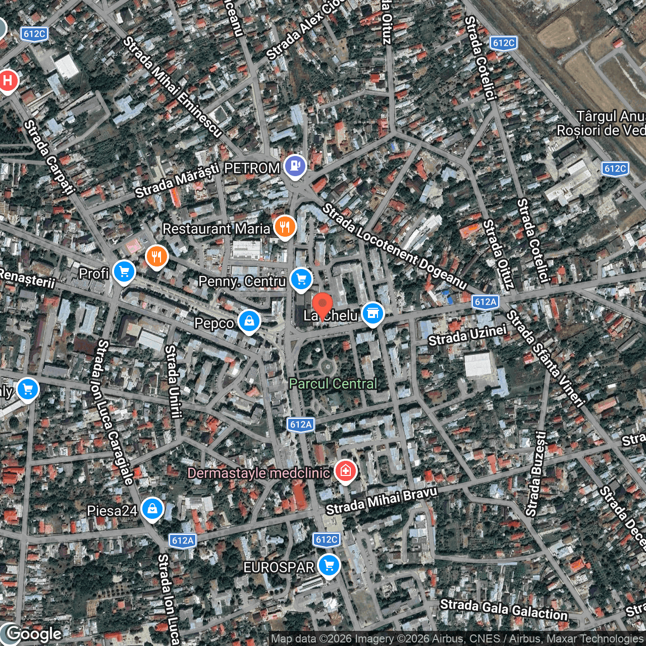 Poza harta hybrid, zoom 16, adresa Rosiorii de Vede Strada Marasesti, 9-11, , judetul