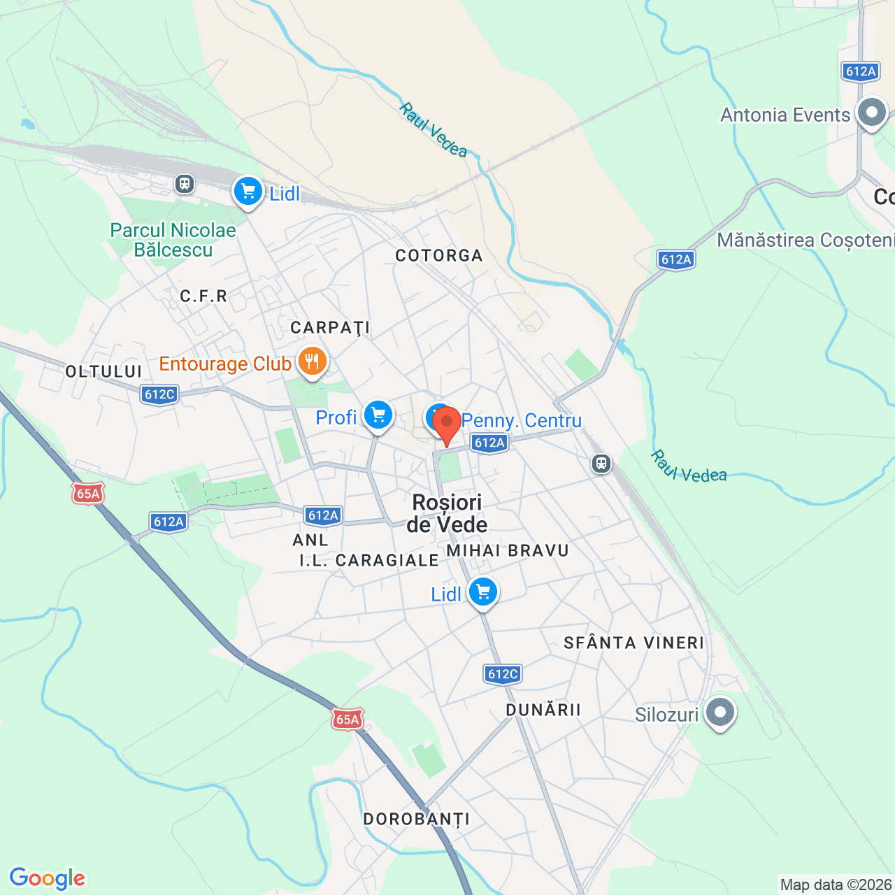 Poza harta streetview, zoom 14, adresa Rosiorii de Vede Strada Marasesti, 9-11, , judetul