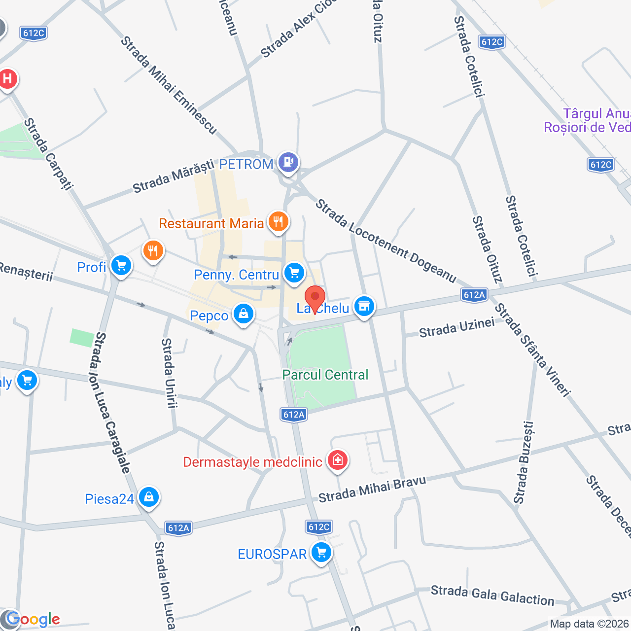 Poza harta streetview, zoom 16, adresa Rosiorii de Vede Strada Marasesti, 9-11, , judetul