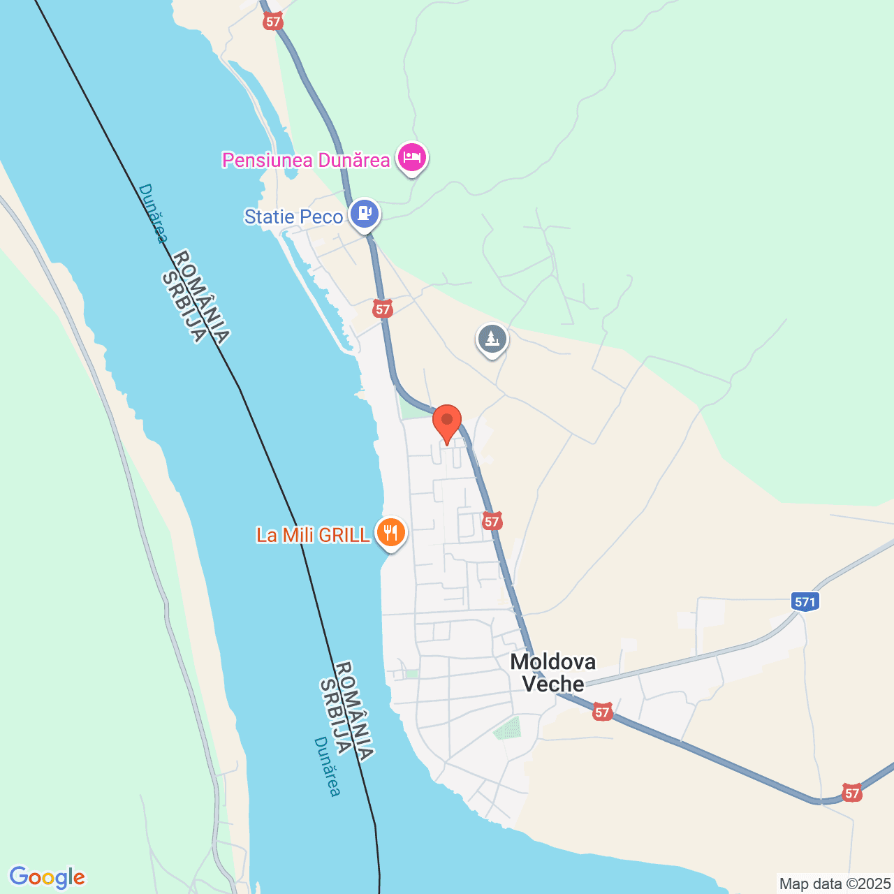 Poza harta streetview, zoom 14, adresa Moldova Veche, Strada Mihai Viteazu jud. Caras-Severin, , judetul