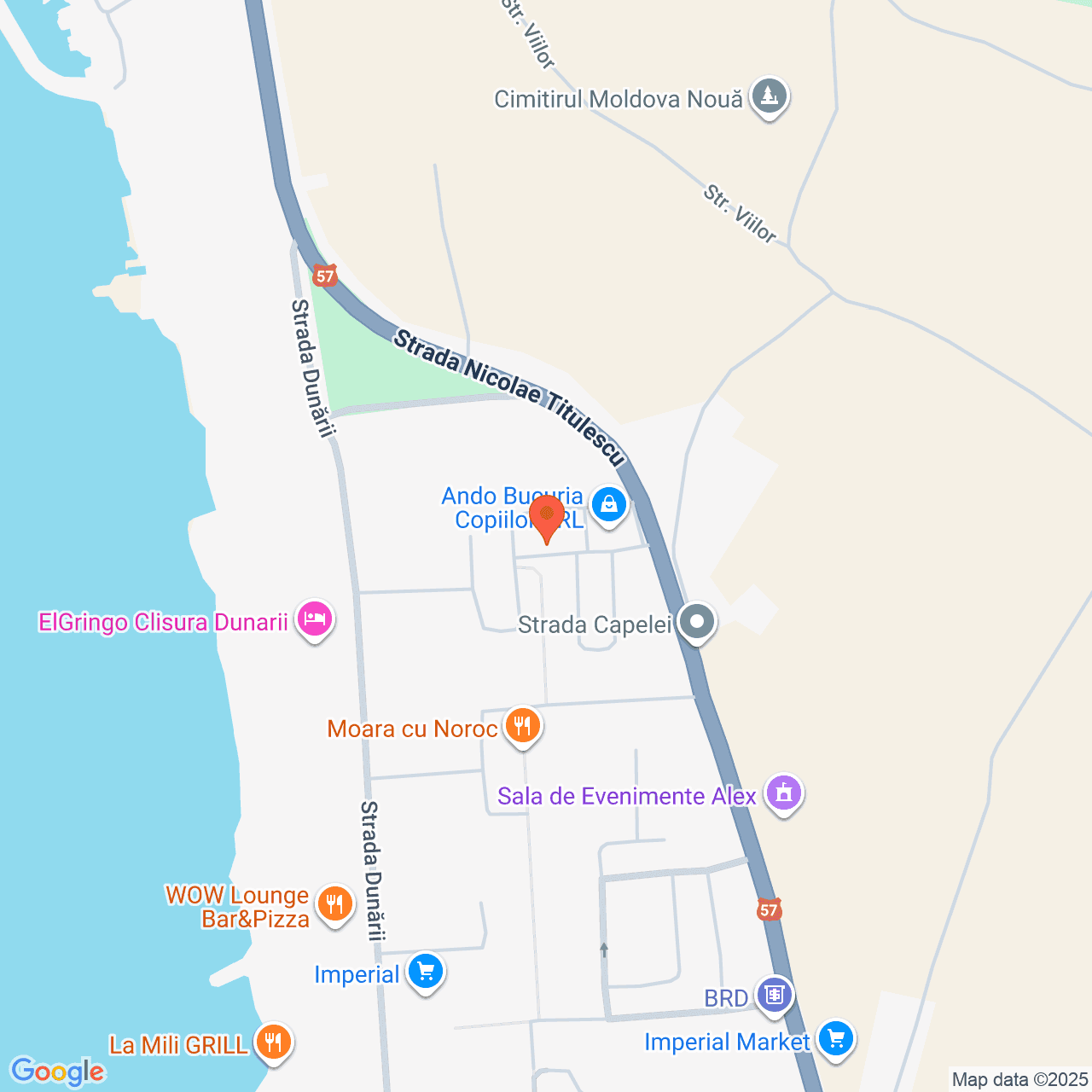 Poza harta streetview, zoom 16, adresa Moldova Veche, Strada Mihai Viteazu jud. Caras-Severin, , judetul