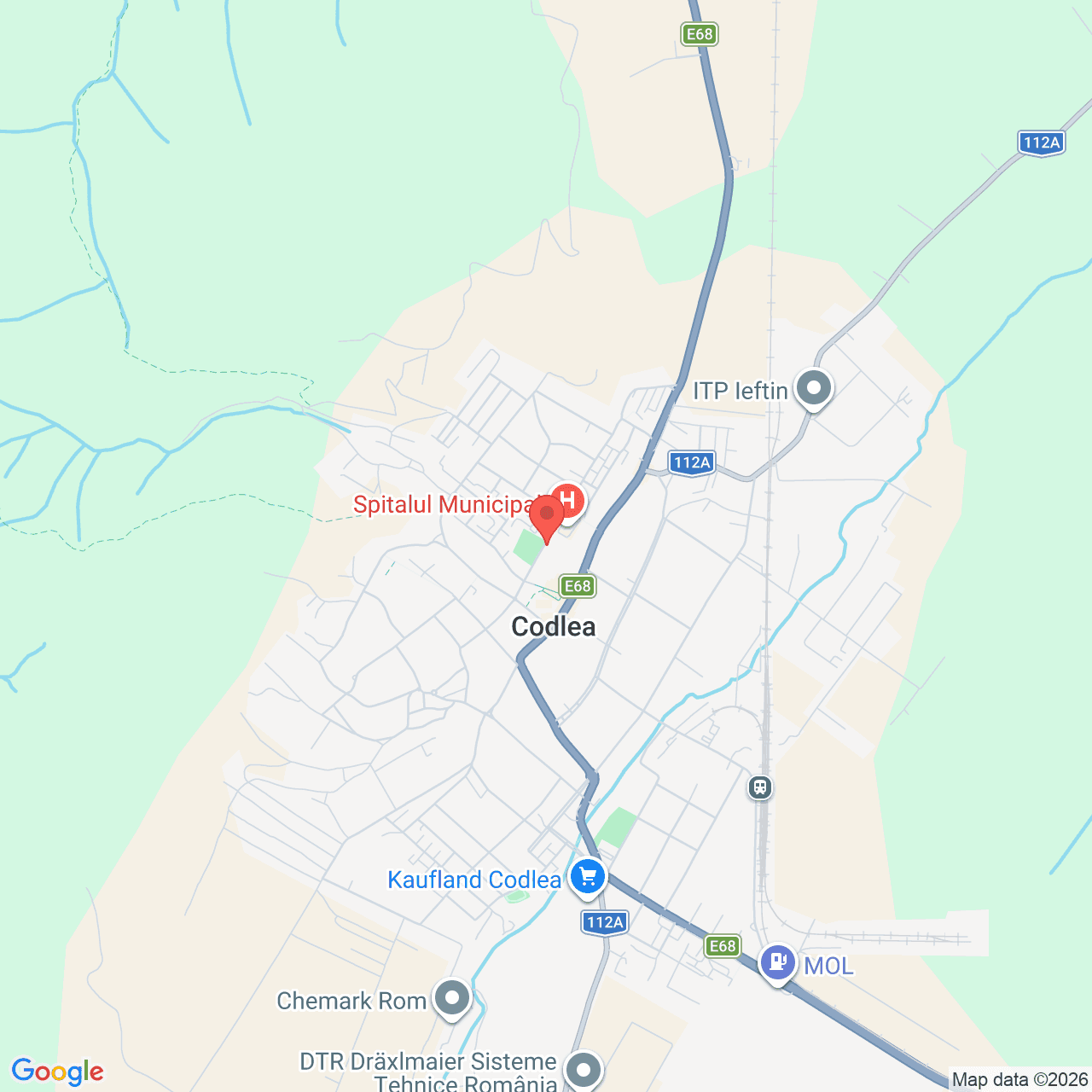 Poza harta streetview, zoom 14, adresa Codlea, str.9 Mai nr.2, , judetul
