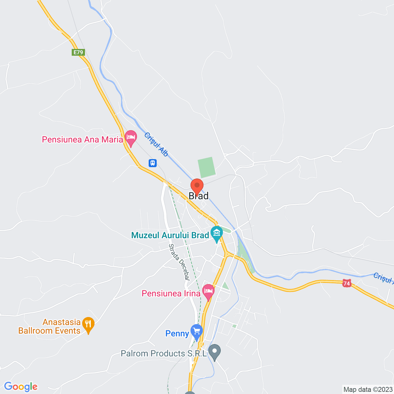 Poza harta streetview, zoom 14, adresa Brad Hunedoara, , judetul