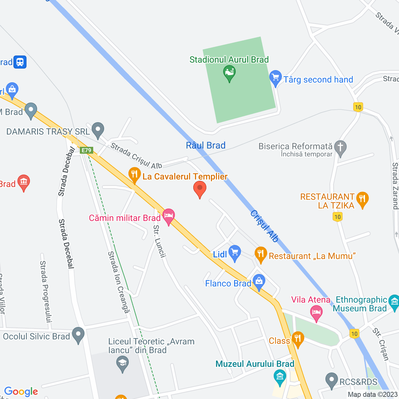 Poza harta streetview, zoom 16, adresa Brad Hunedoara, , judetul