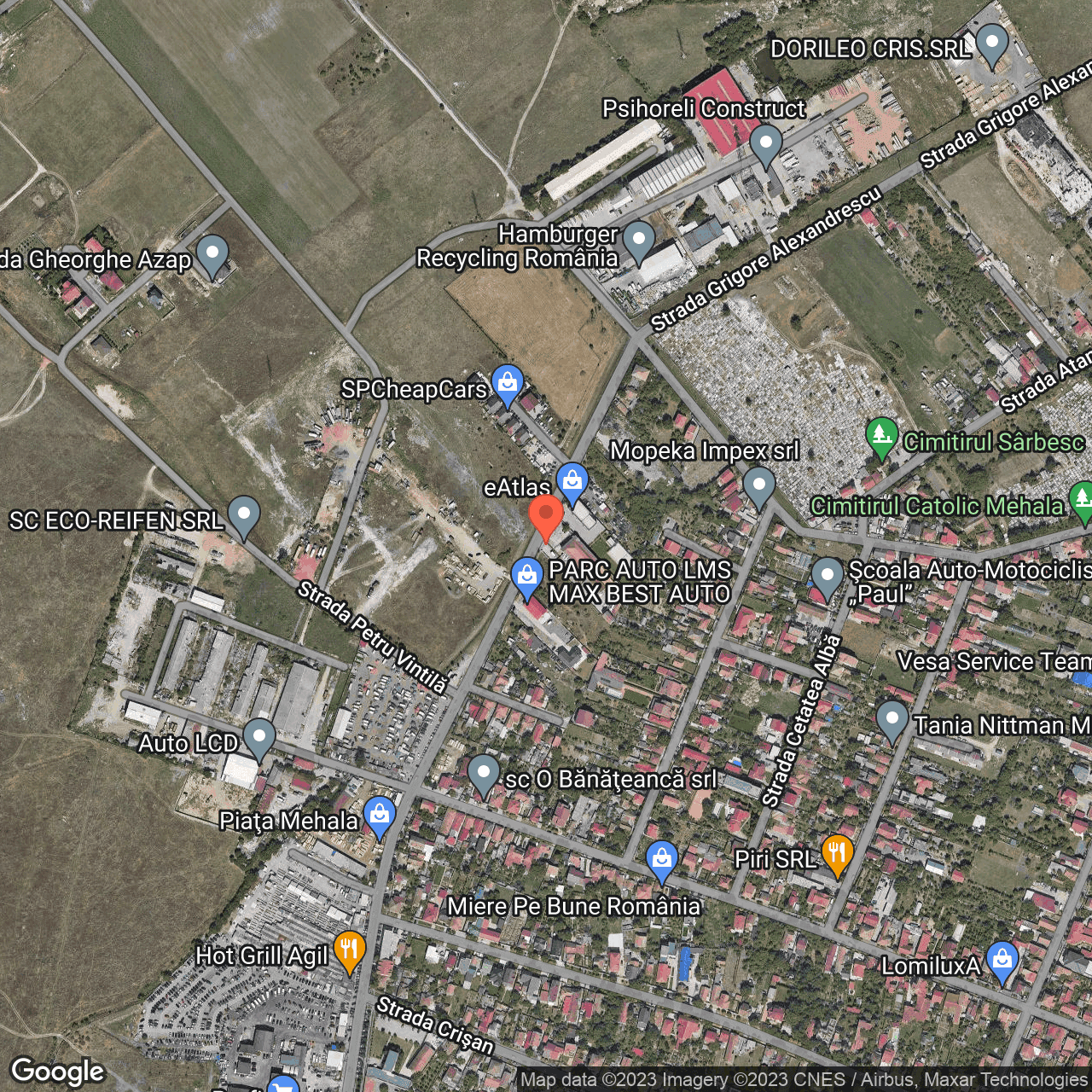 Poza harta hybrid, zoom 16, adresa Timișoara , str. Grigore Alexandrescu , nr. 42, , judetul