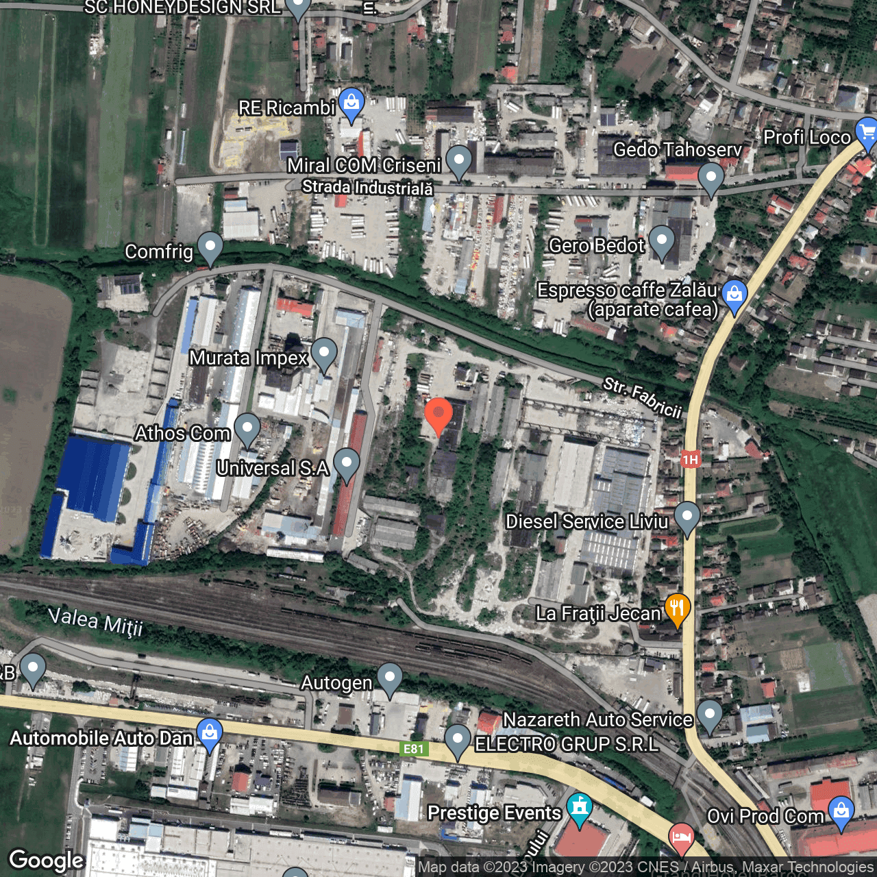 Poza harta hybrid, zoom 16, adresa Criseni, , judetul