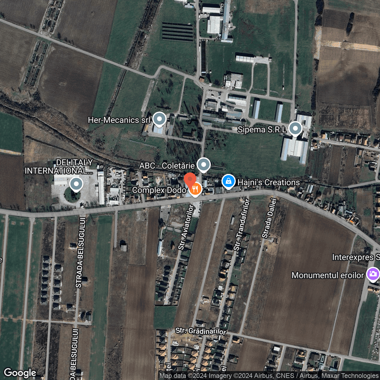 Poza harta hybrid, zoom 16, adresa Santandrei Bihor, , judetul